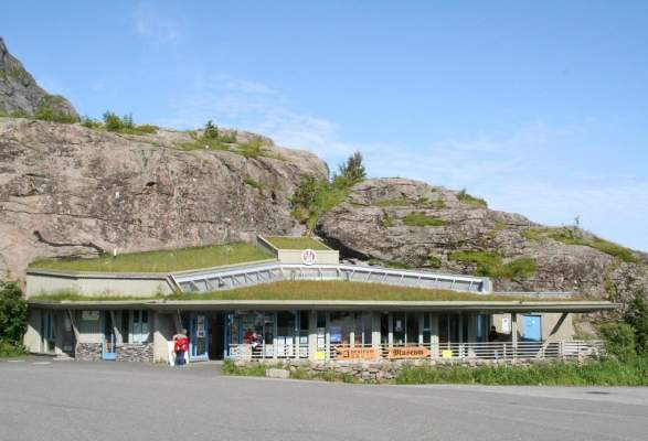 The Service Building At A Buildings Monuments Sorvagen Norway