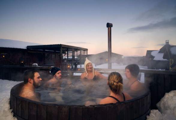 Cold as ice and hot as hell. We recommend icebath and sauna experience in  Varanger | Bathing | Vadsø | Norway