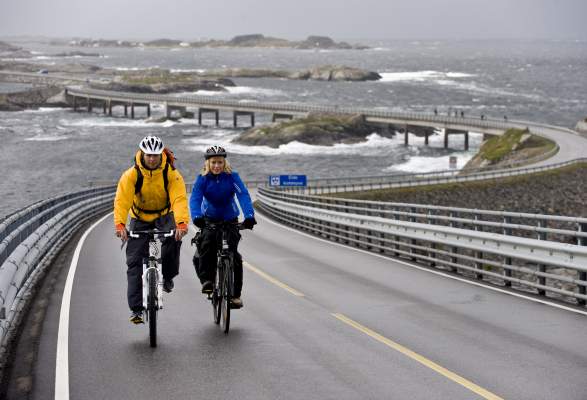 The Atlantic Road The Most Beautiful Bike Ride In Norway Biking Averoy Norway