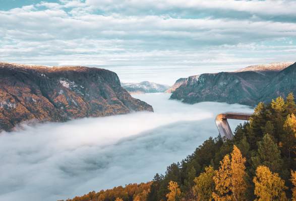 aussichtspunkt stegastein sightseeing aurland norway
