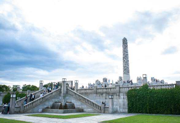 Vigeland Skulpturenpark Buildings Monuments Oslo Norway
