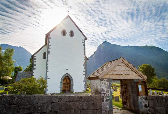 Kvinnherad Kirche Buildings Monuments Rosendal Norway