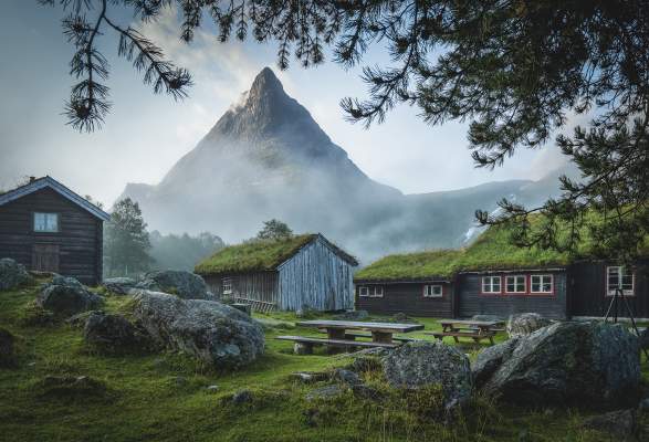 Innerdalen Norway S Most Beautiful Mountain Valley Buildings Monuments Alvundeid Norway
