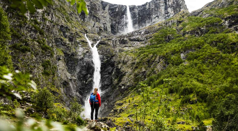 Walk Up To The Mardalsfossen Waterfall Walk Up To The Mardalsfossen Waterfall