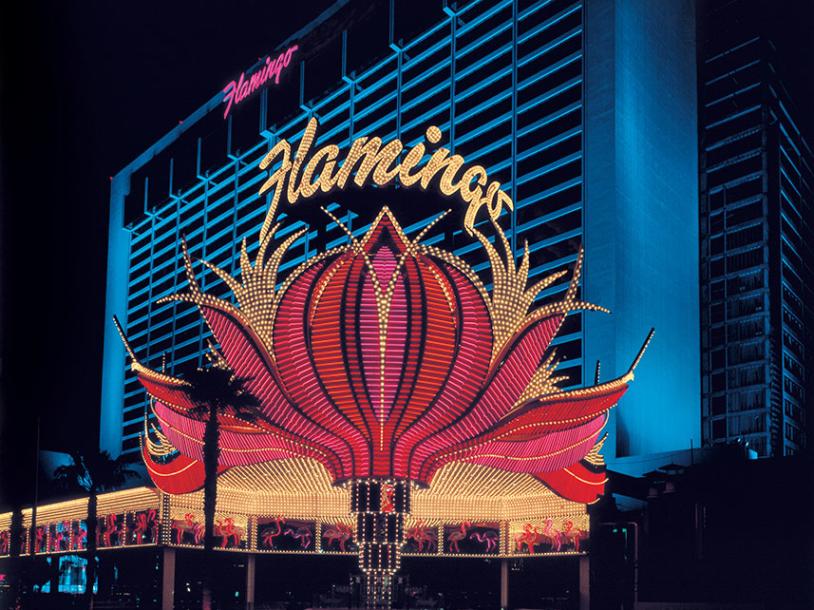 flamingo statue from casino las vegas