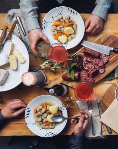 Traditional festive food from Trøndelag, "sodd", from Inderøy Slakteri at Inderøya in Trøndelag