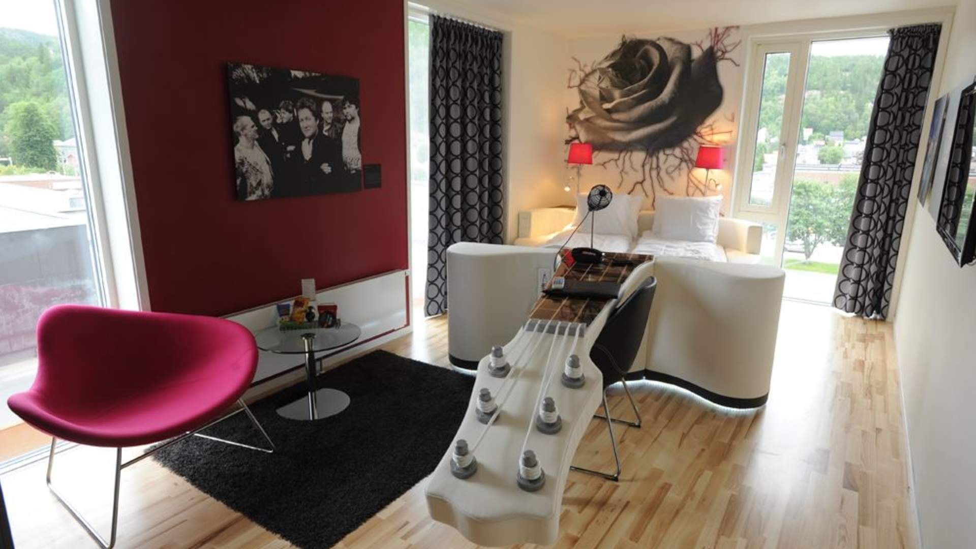 The suite at Scandic Rock City in Namsos.