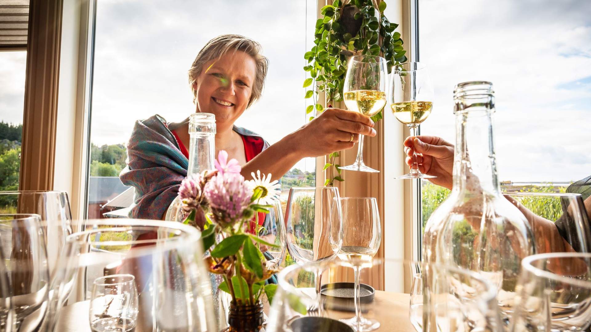 Restaurant med flott utsikt