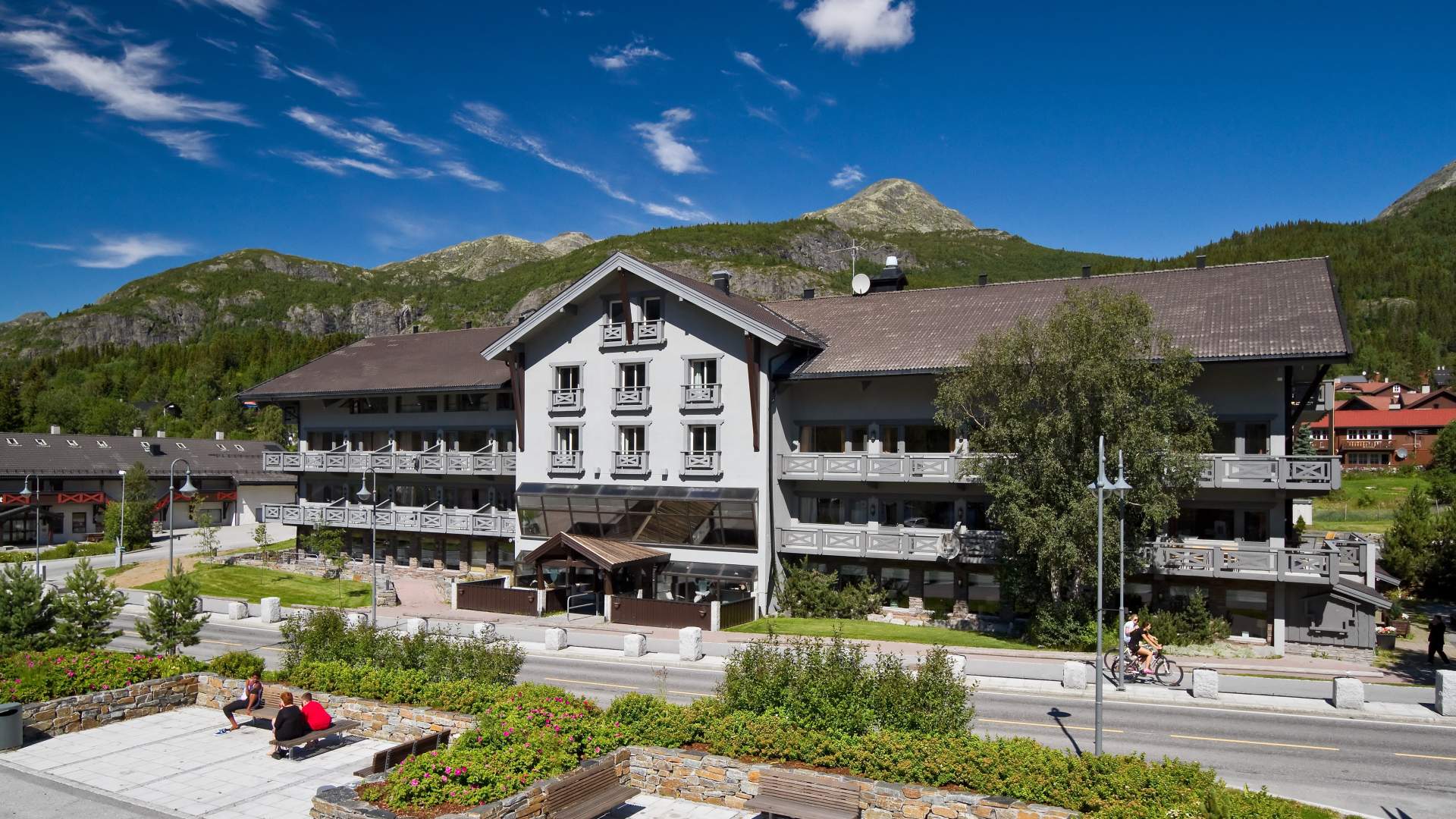 Hotel front summer