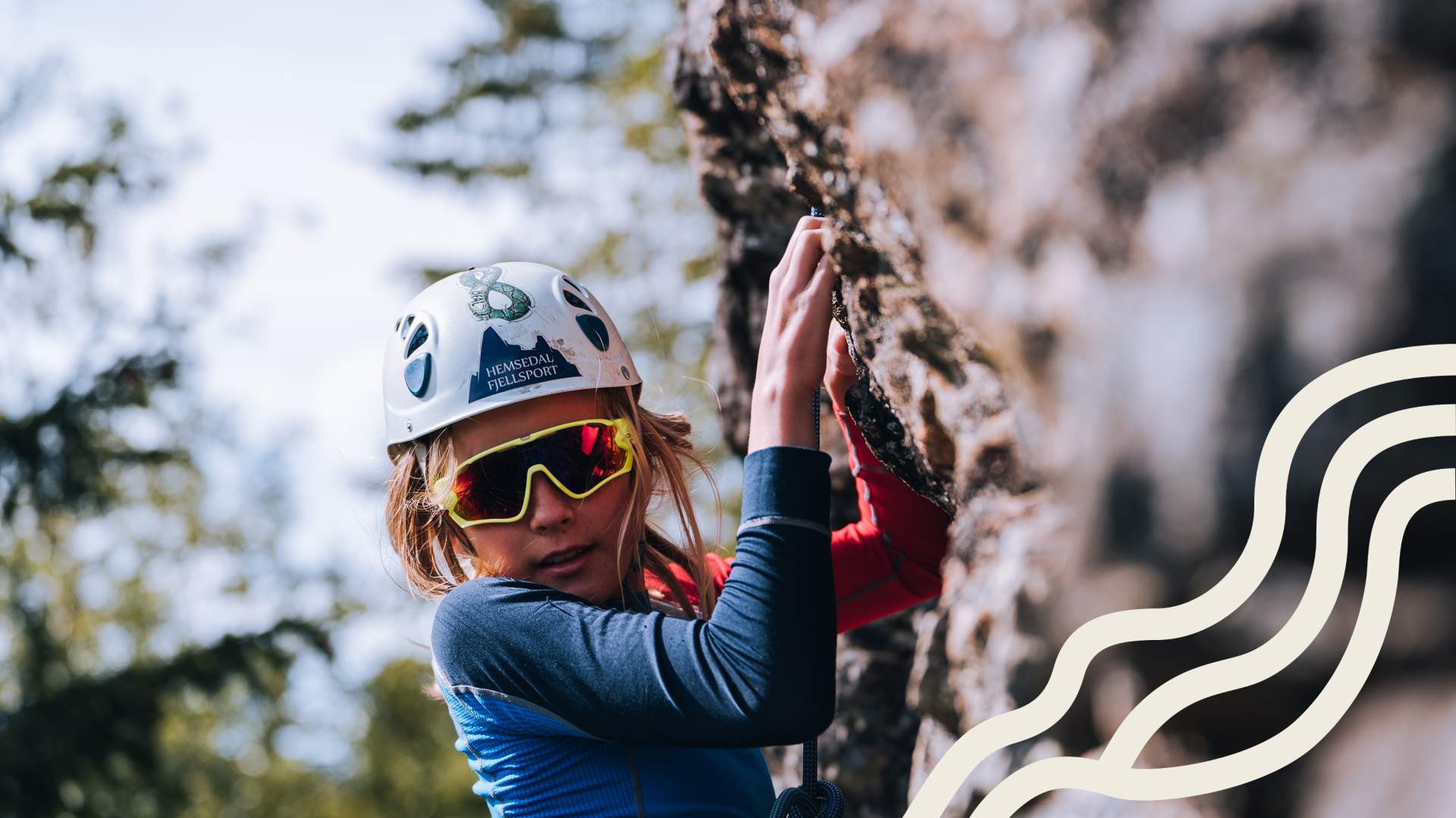 Klatrebilde med linjer