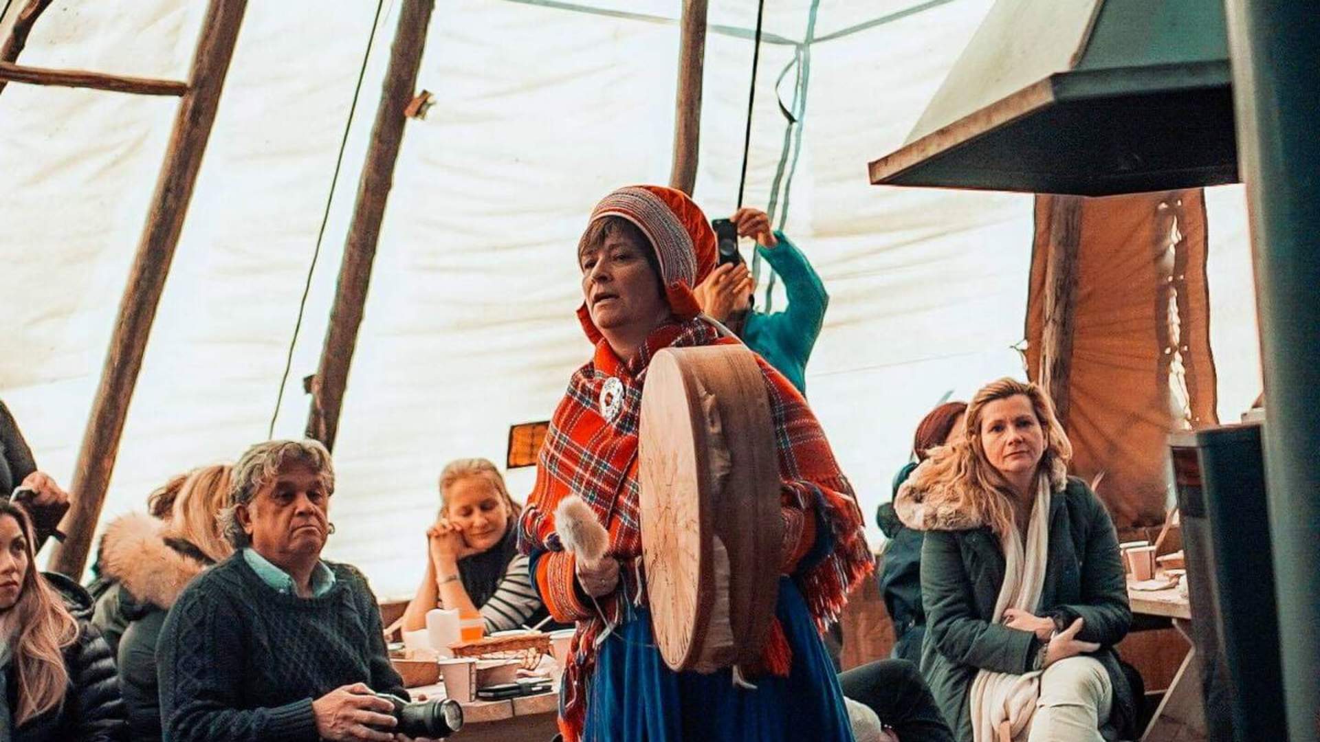 Sami experience included feeding reindeer