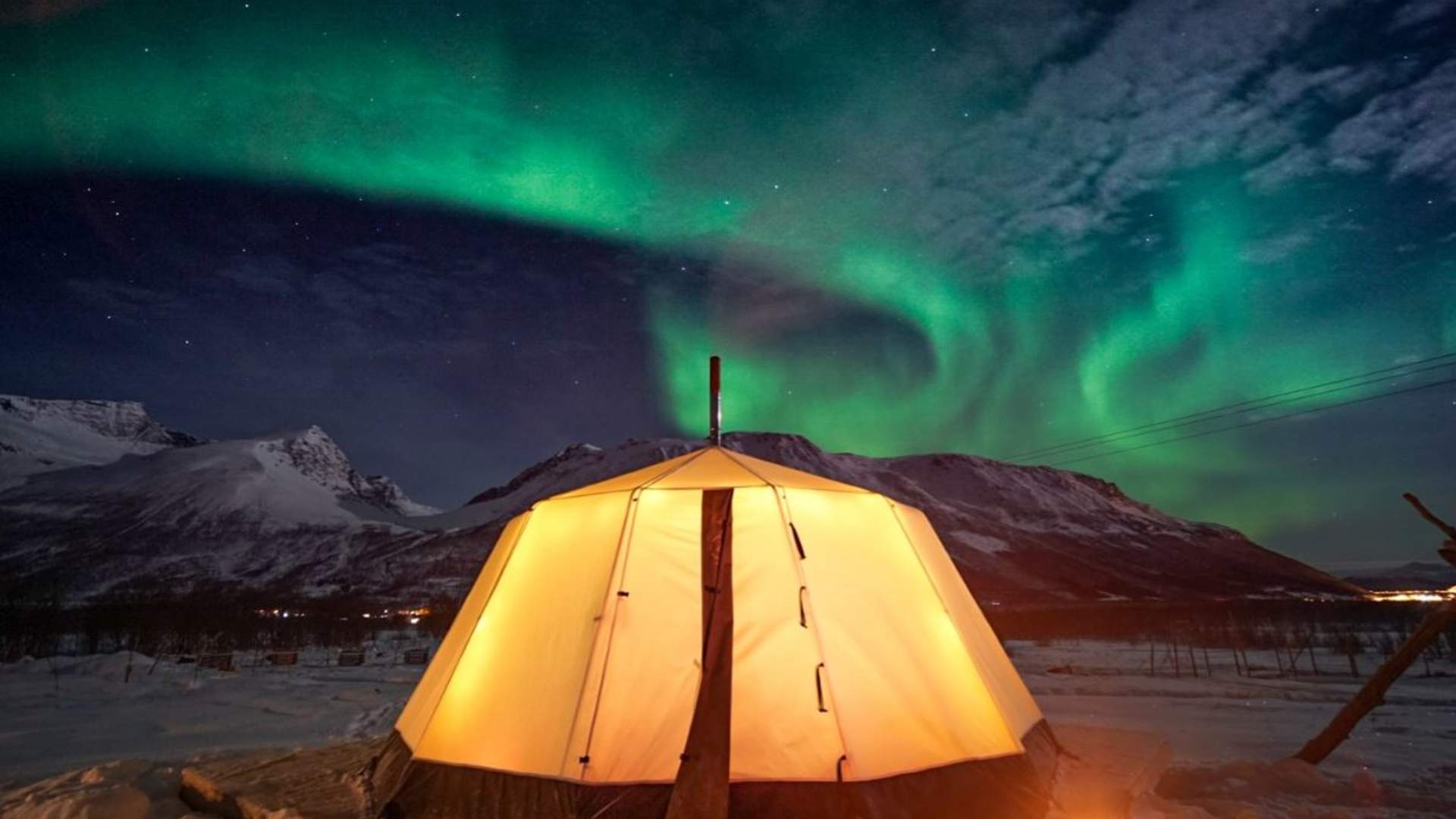 Overnight in Lavvo, Reindeer Feeding and Reindeer Sledding with Chance of Northern Lights