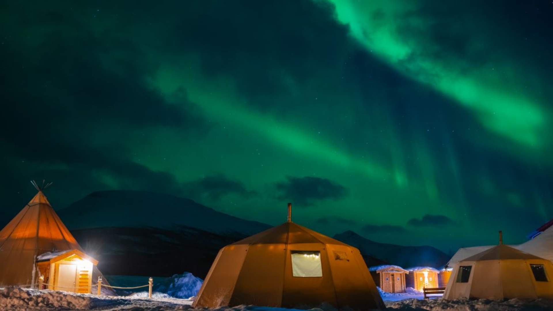Overnight in Lavvo, Reindeer Feeding and Reindeer Sledding with Chance of Northern Lights