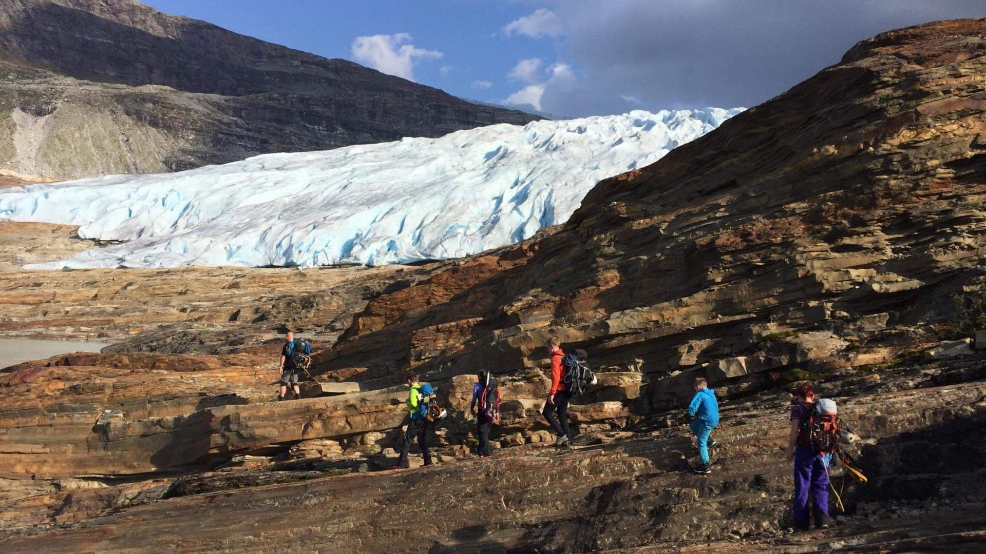 Austerdalsisen i Rana - Svartisen ved Saltfjellet