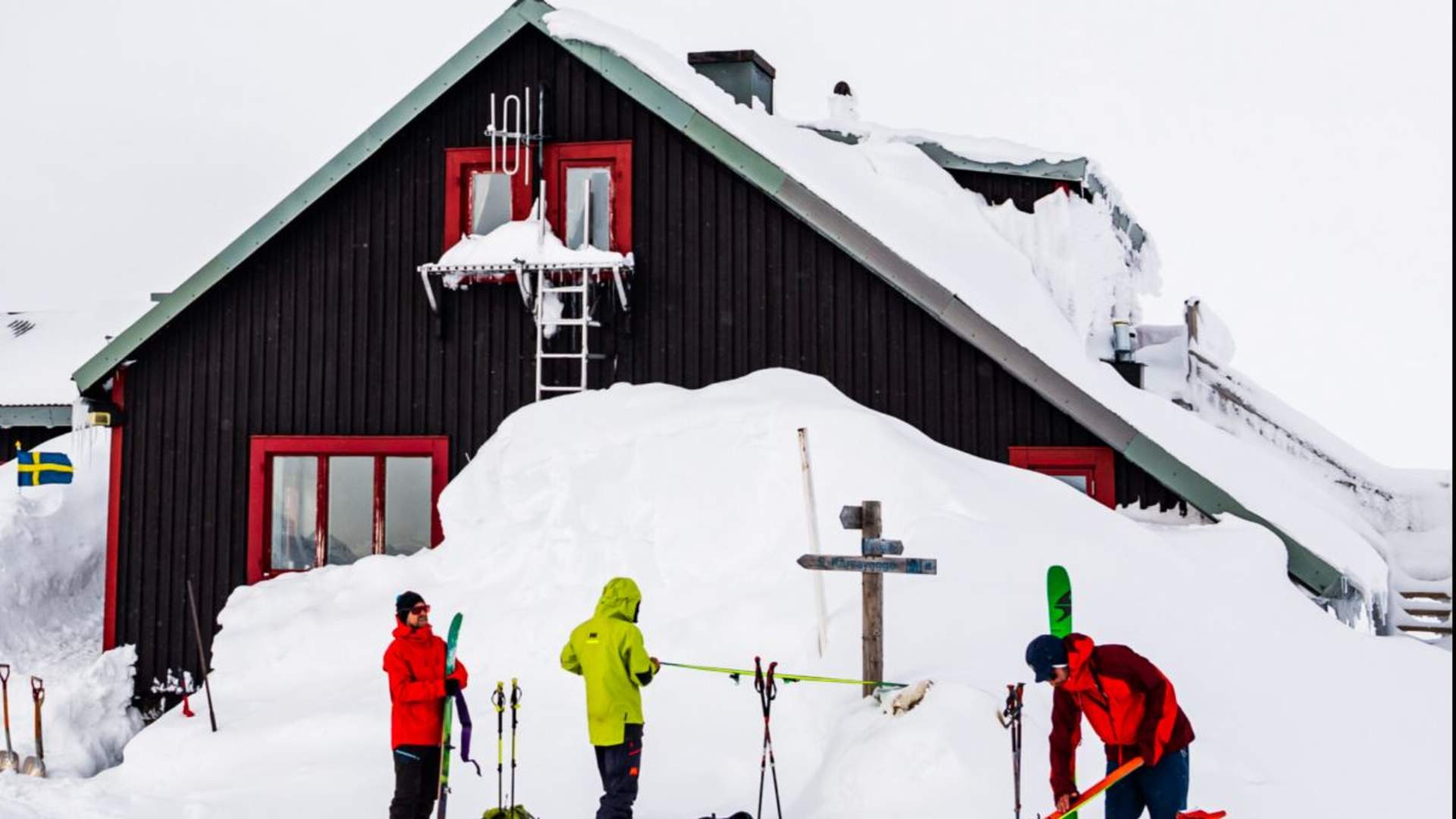 Hytte-til-hytte skiturer langs Malmbanen