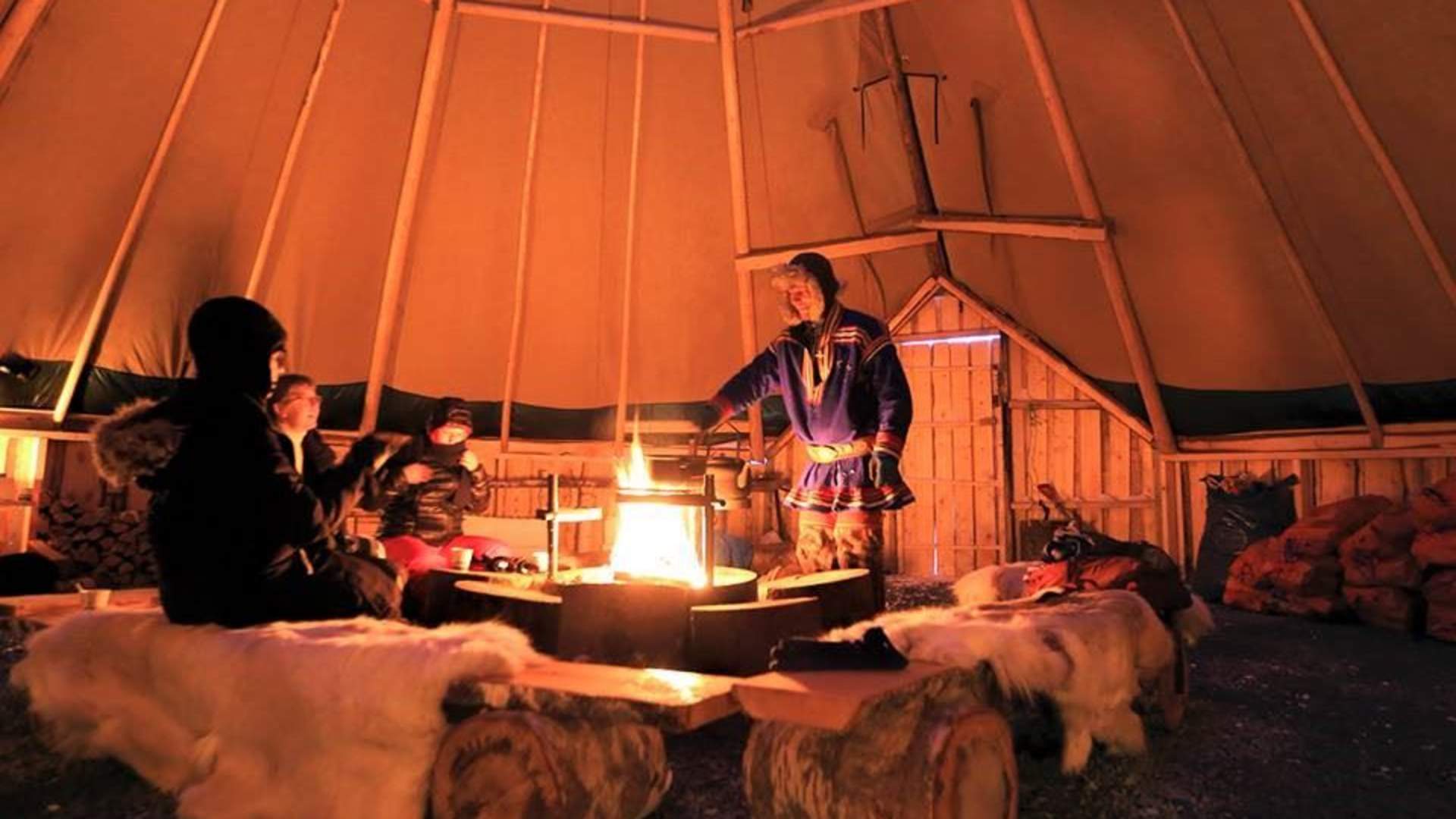 Reindeer Camp Dinner with Chance of Northern Lights