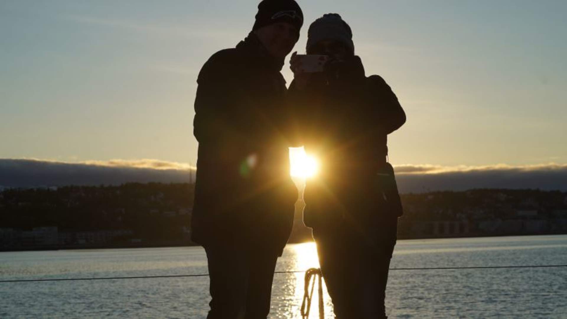A Beautiful Arctic Midnight sun sailing with the newest Luxury catamaran Arctic Princess