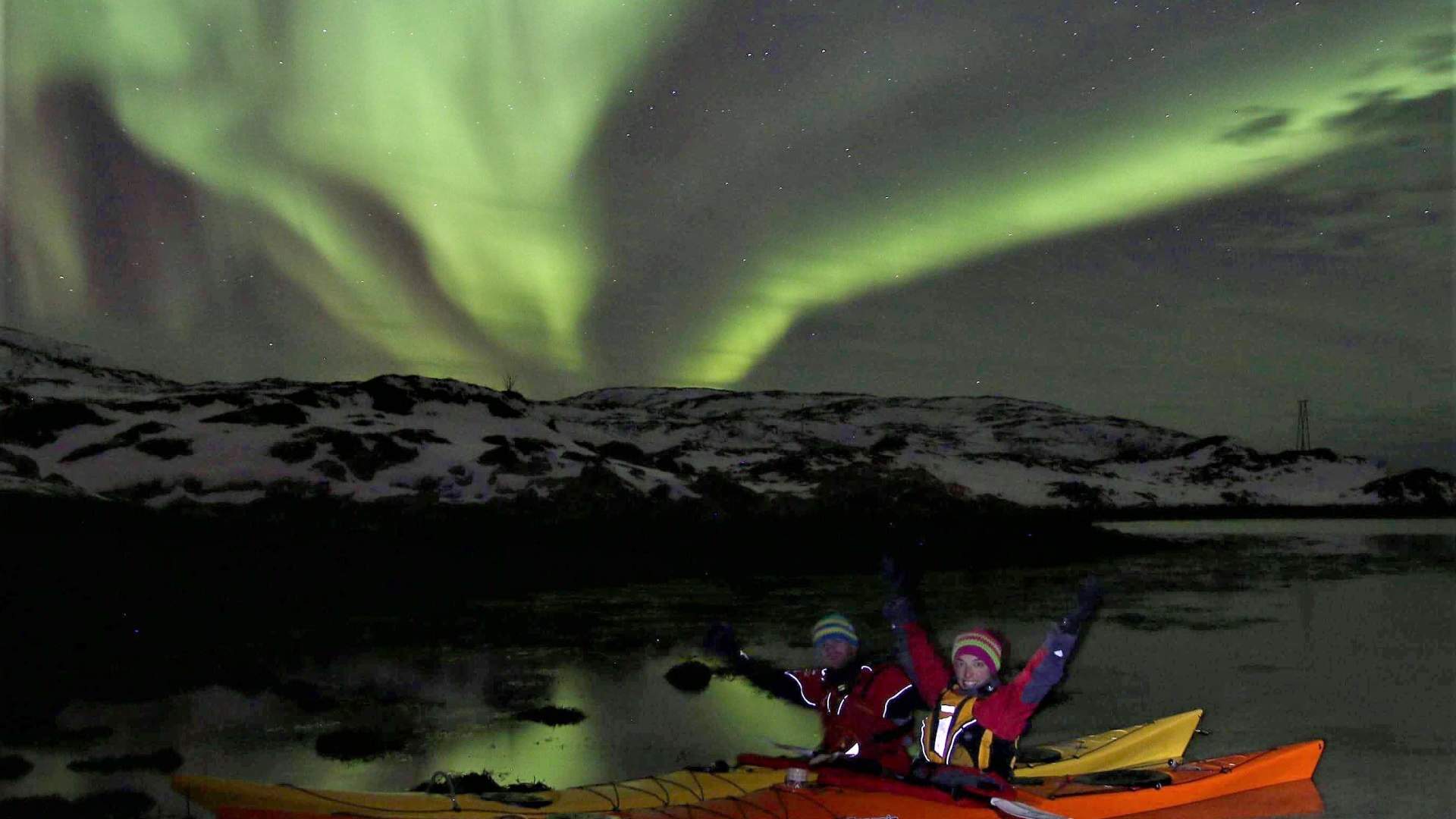 Private three days Arctic Camp with winter kayaking - all inclusive