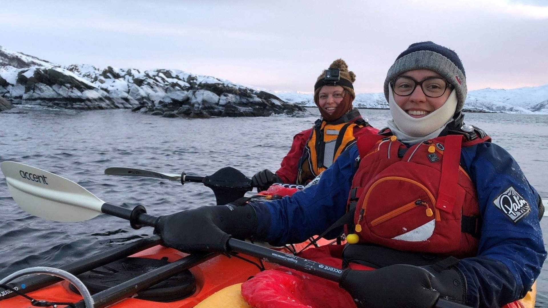 Private three days Arctic Camp with winter kayaking - all inclusive