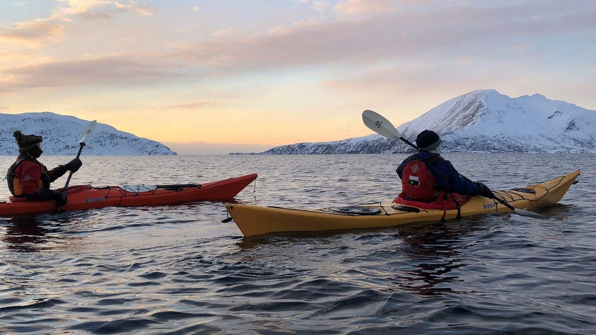 Private three days Arctic Camp with winter kayaking - all inclusive