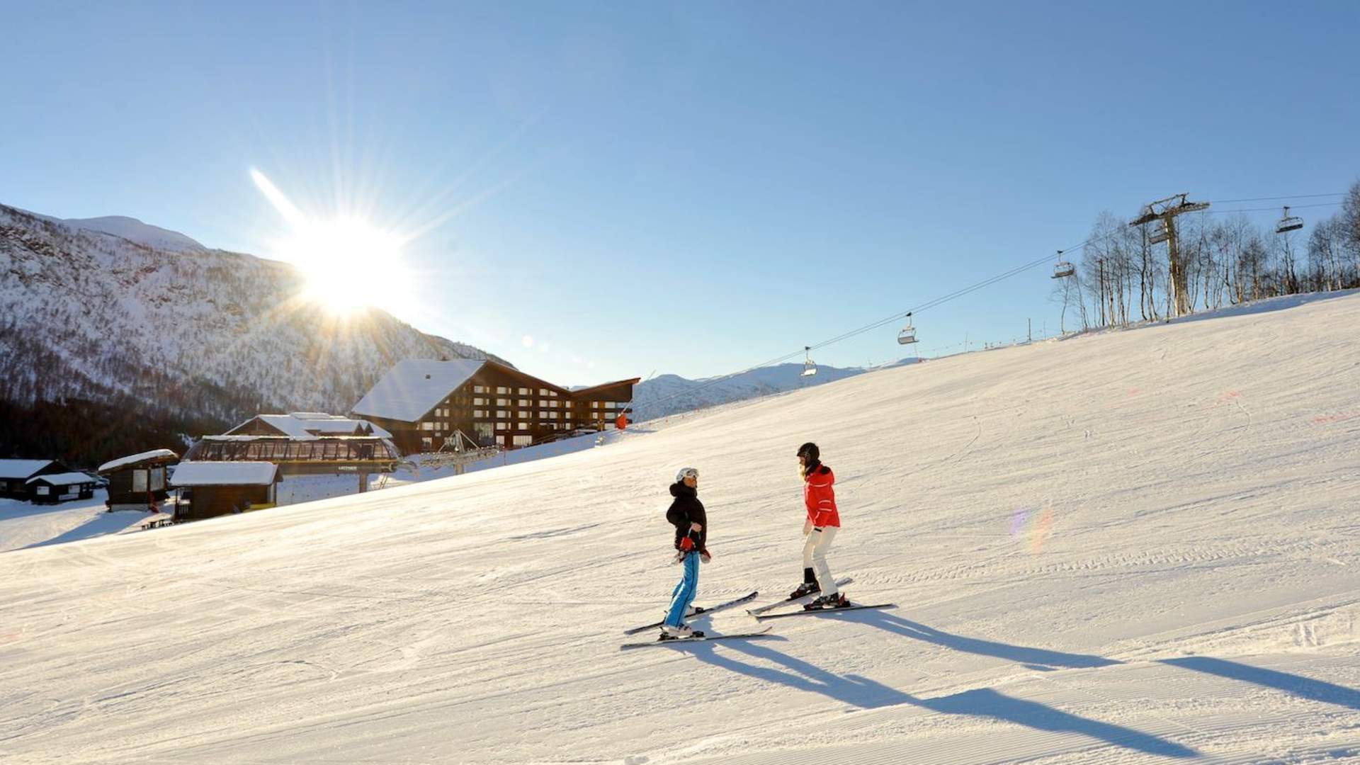 Myrkdalen Mountain Resort sun winter