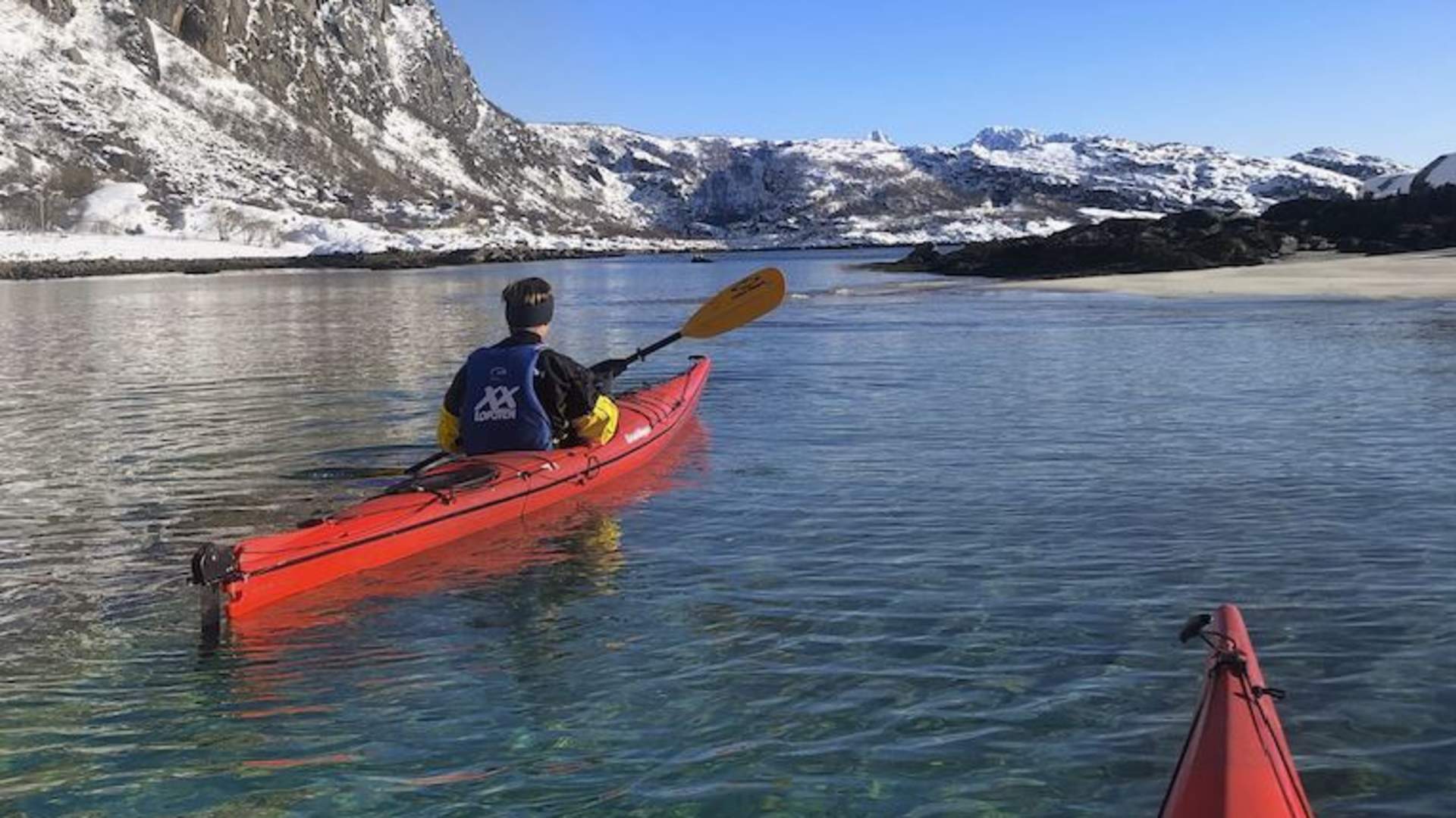 Winter kayaking - XXLofoten
