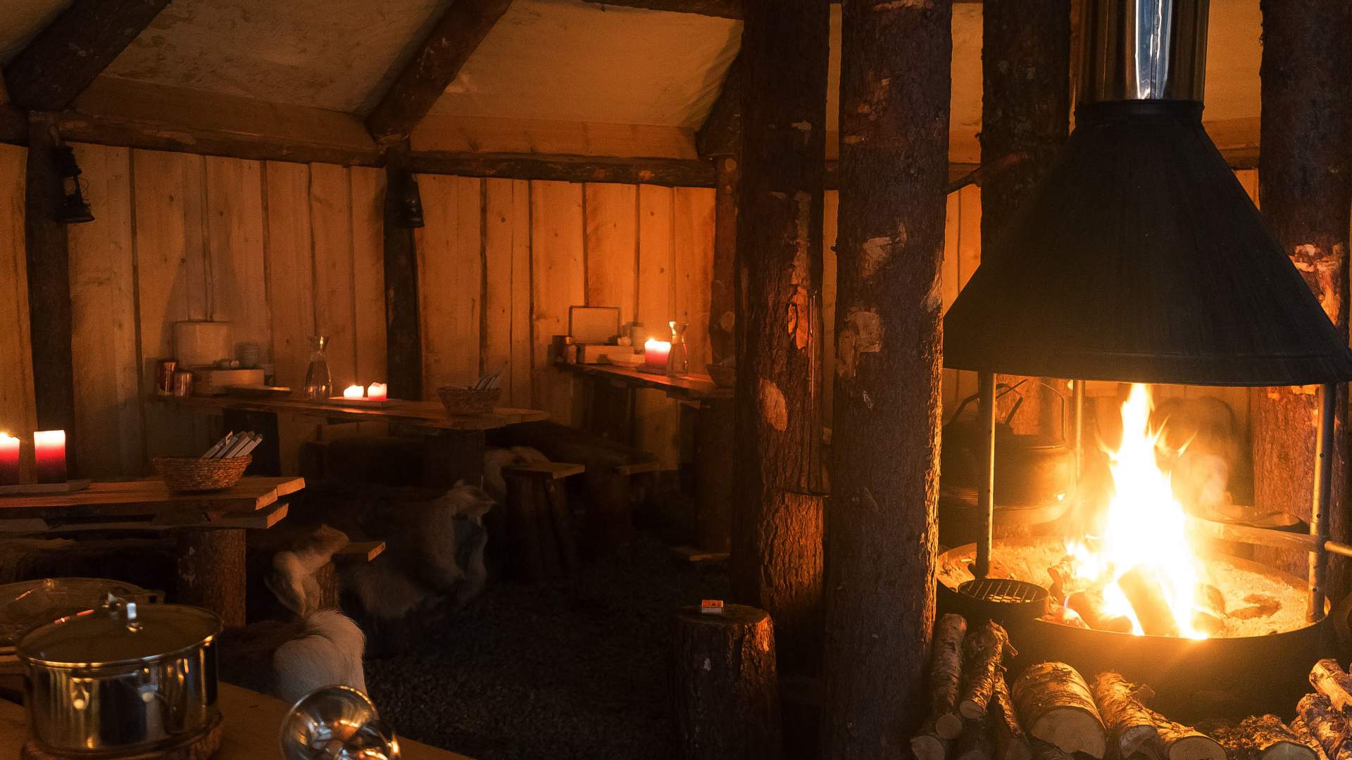 Reindeer Camp Dinner with Chance of Northern Lights