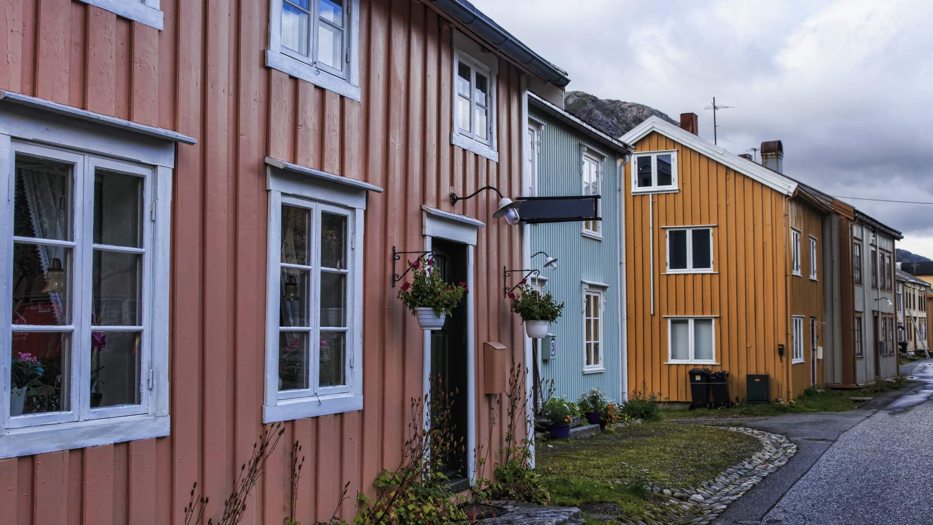 Historic Sjøgata in Mosjøen