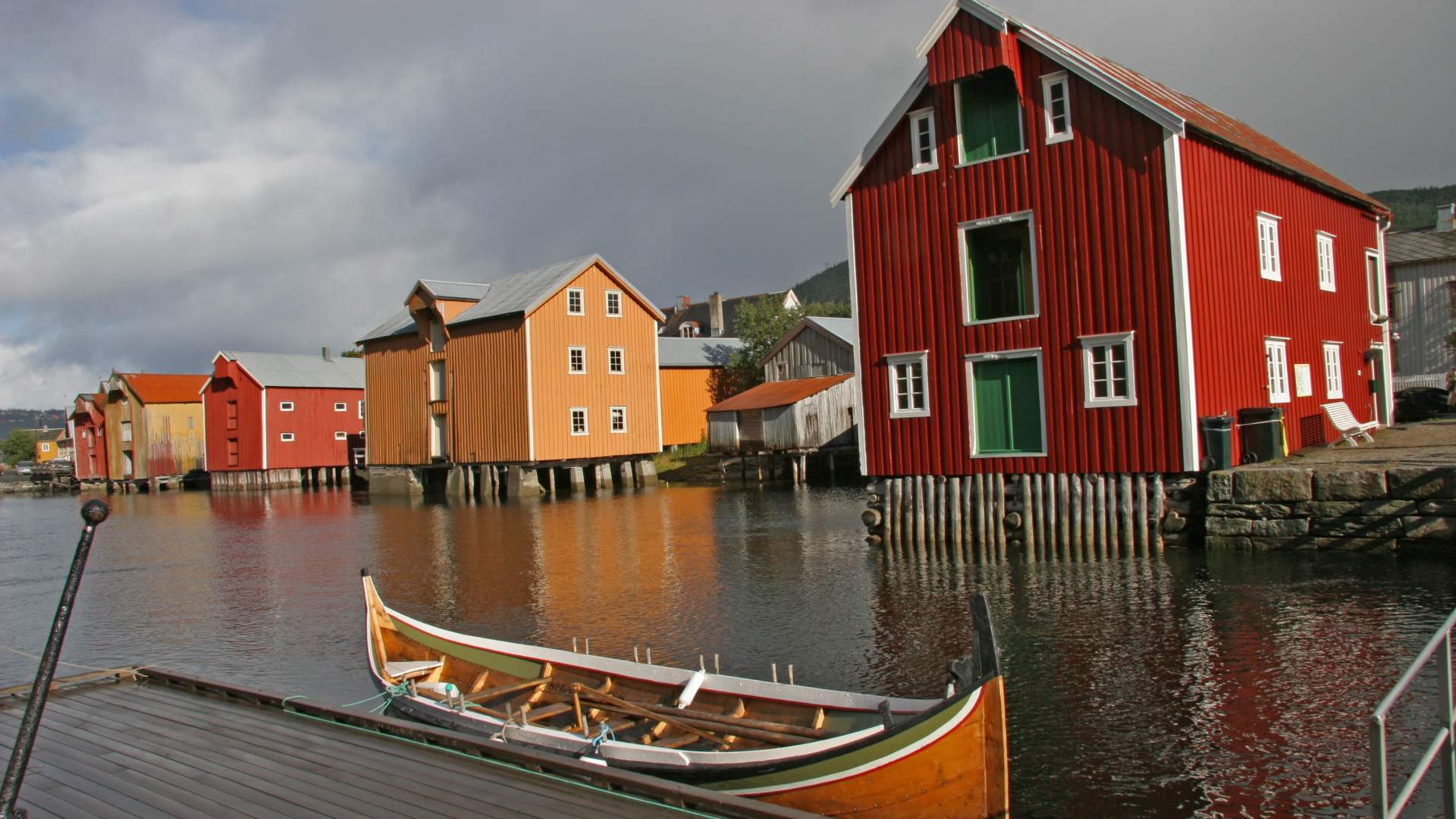 Historic Sjøgata in Mosjøen