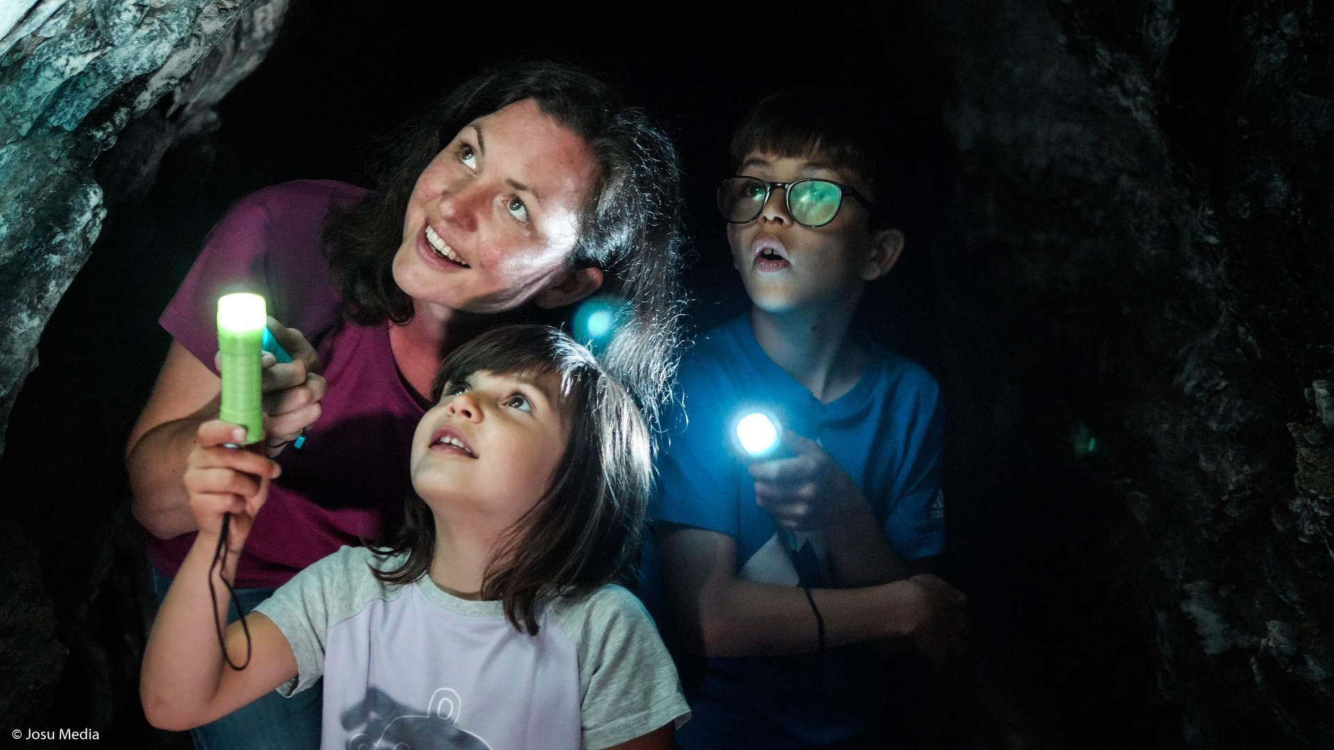 Family walk in underground bunkers