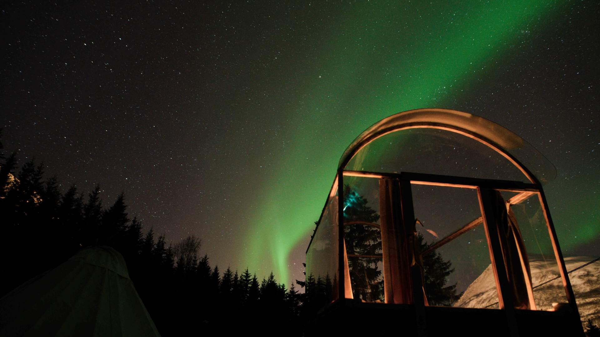 Nordlyshytta med aktiviteter og B&B