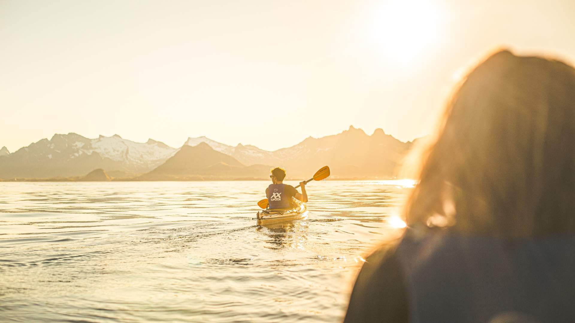 Evening kayaking from Svolvær