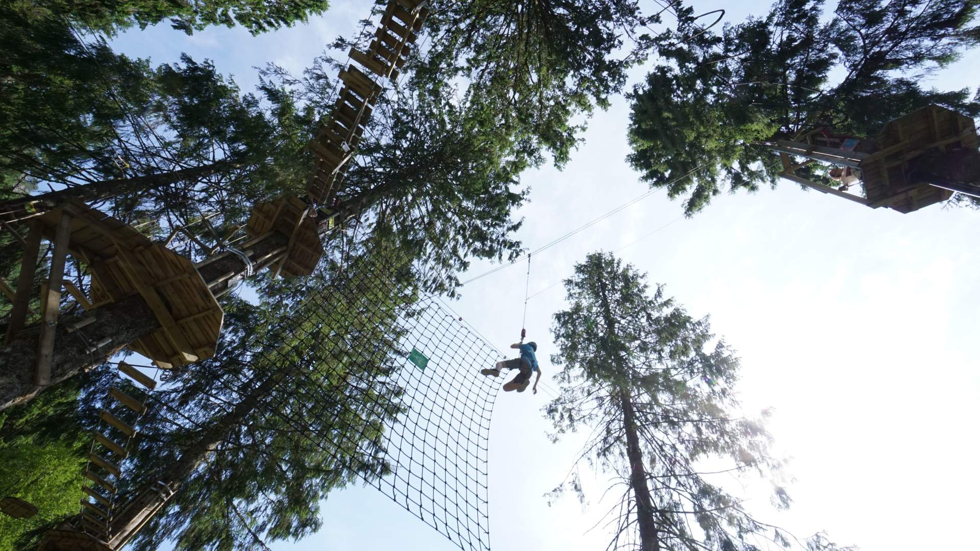 Klatrepark Stor Løype og Ziplinepark, Pakke frå Voss Active