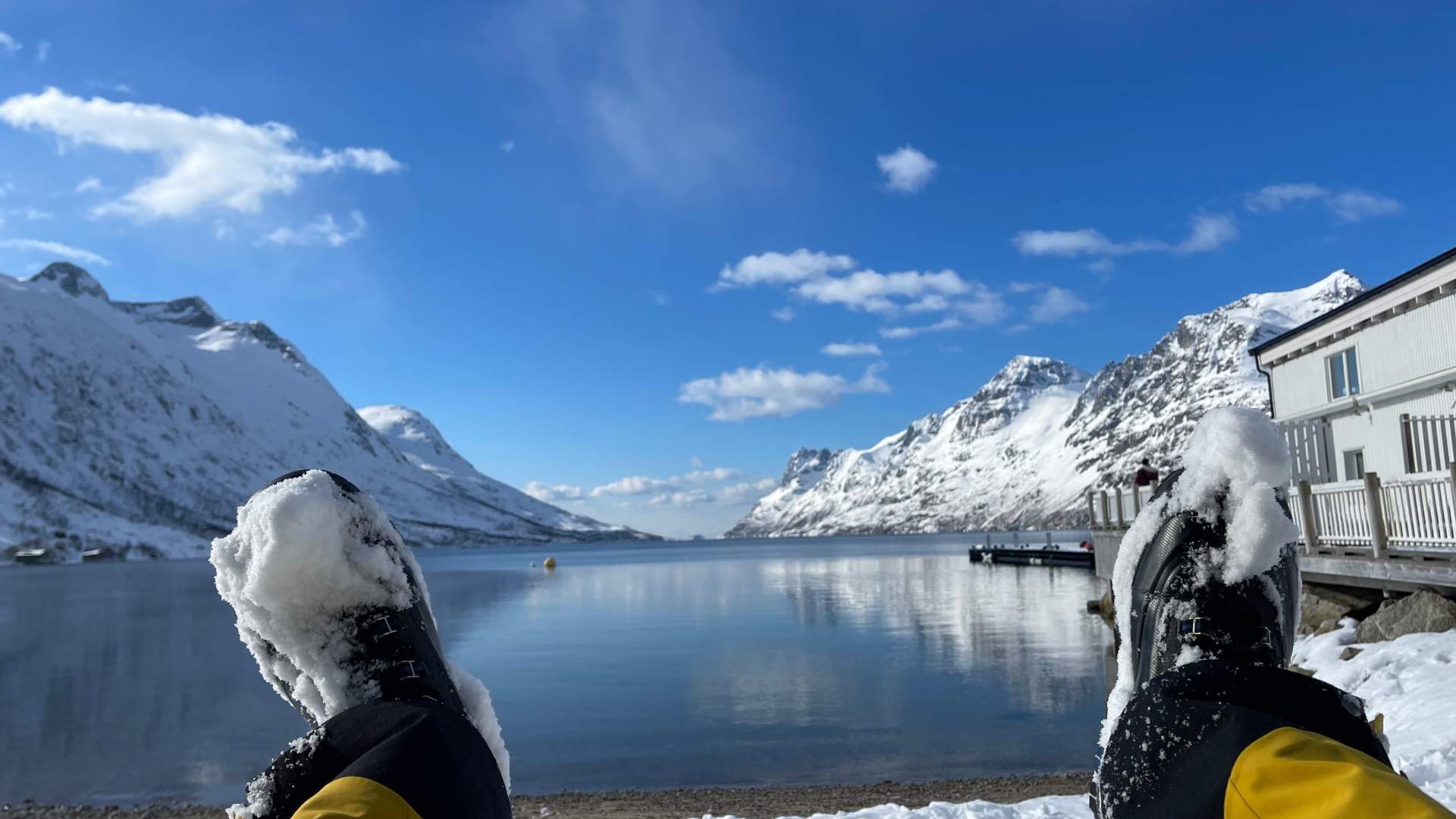 En vakker, miljøvennlig trugetur i naturskjønt landskap med Tesla X