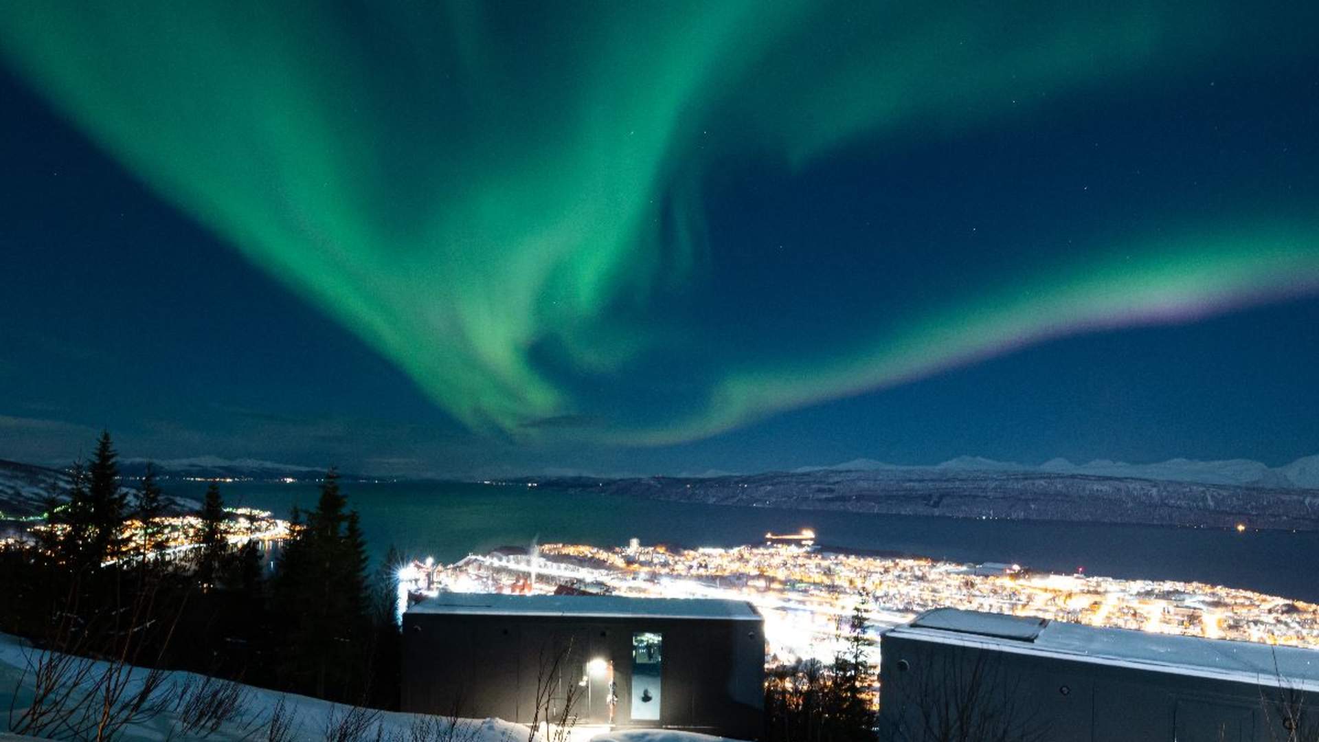 Nordlyset fra Camp Lodge