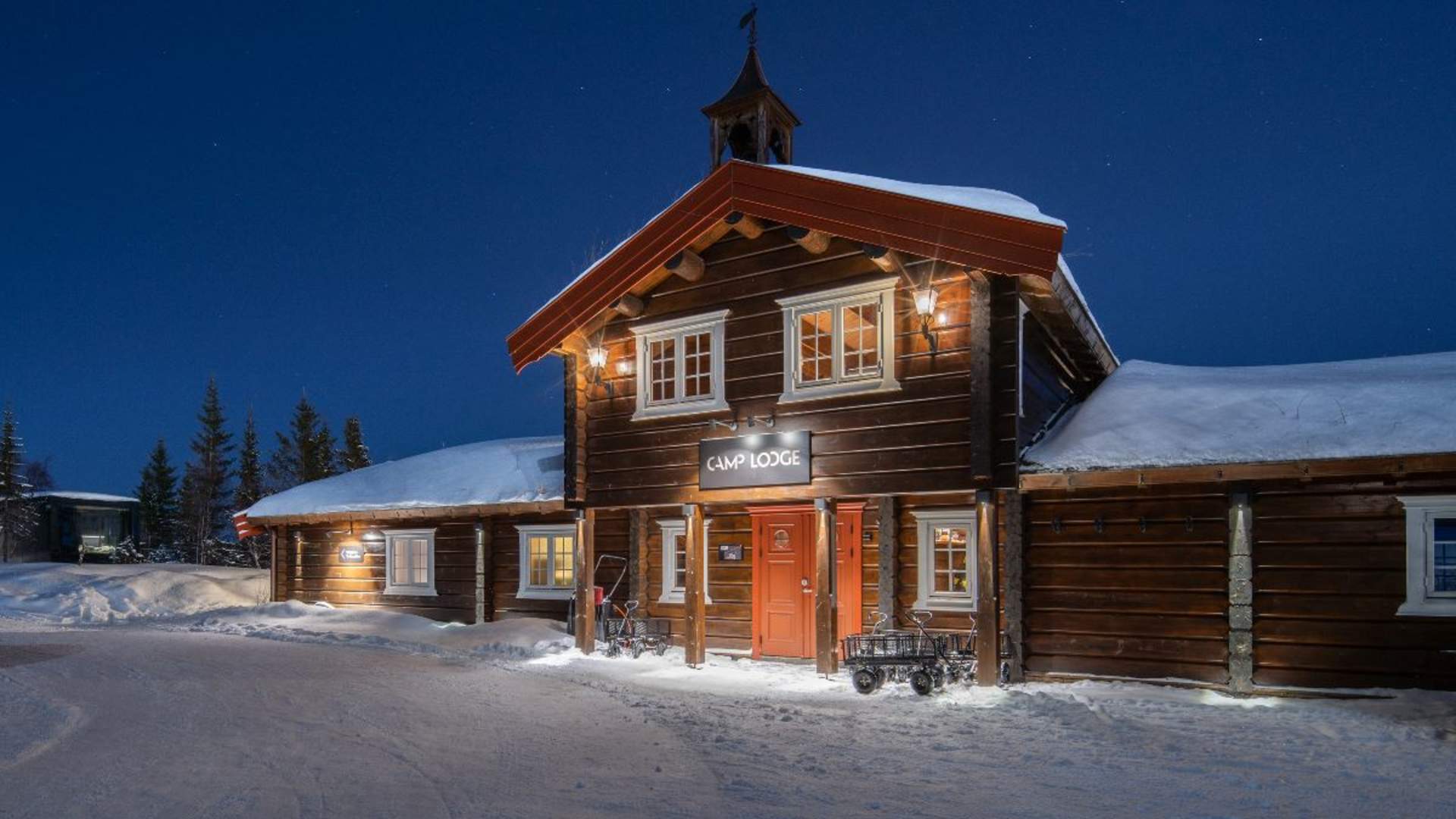 Nordlyset fra Camp Lodge