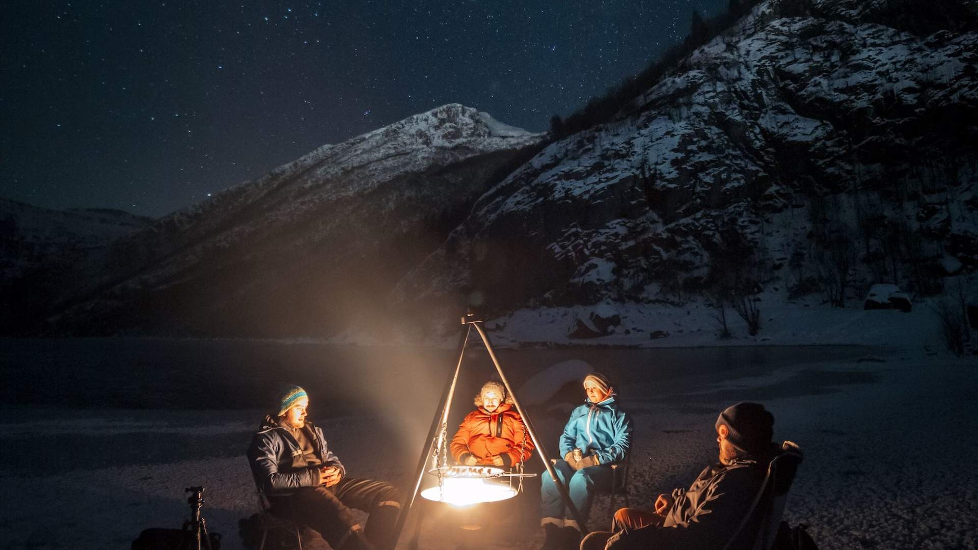 Ice skating in Nordfjord