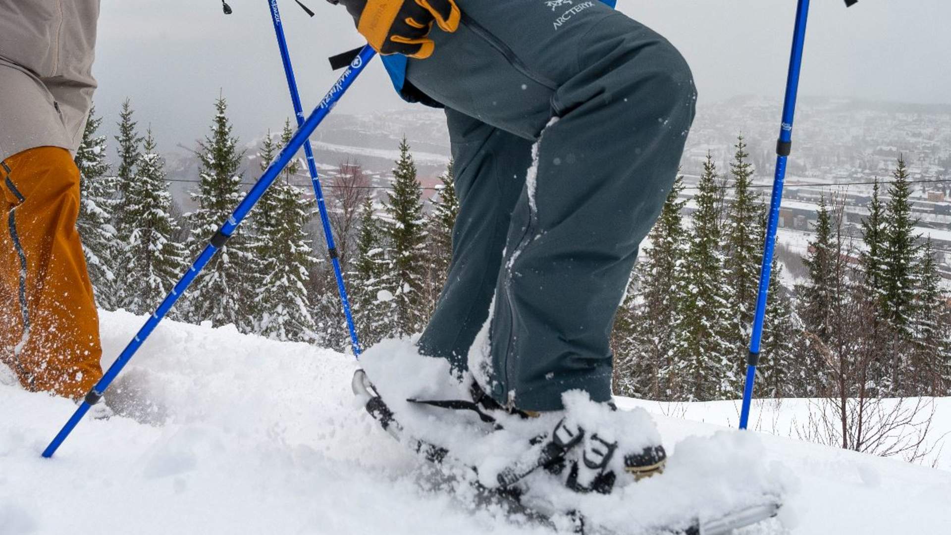 Arctic Kids Snowshoeing