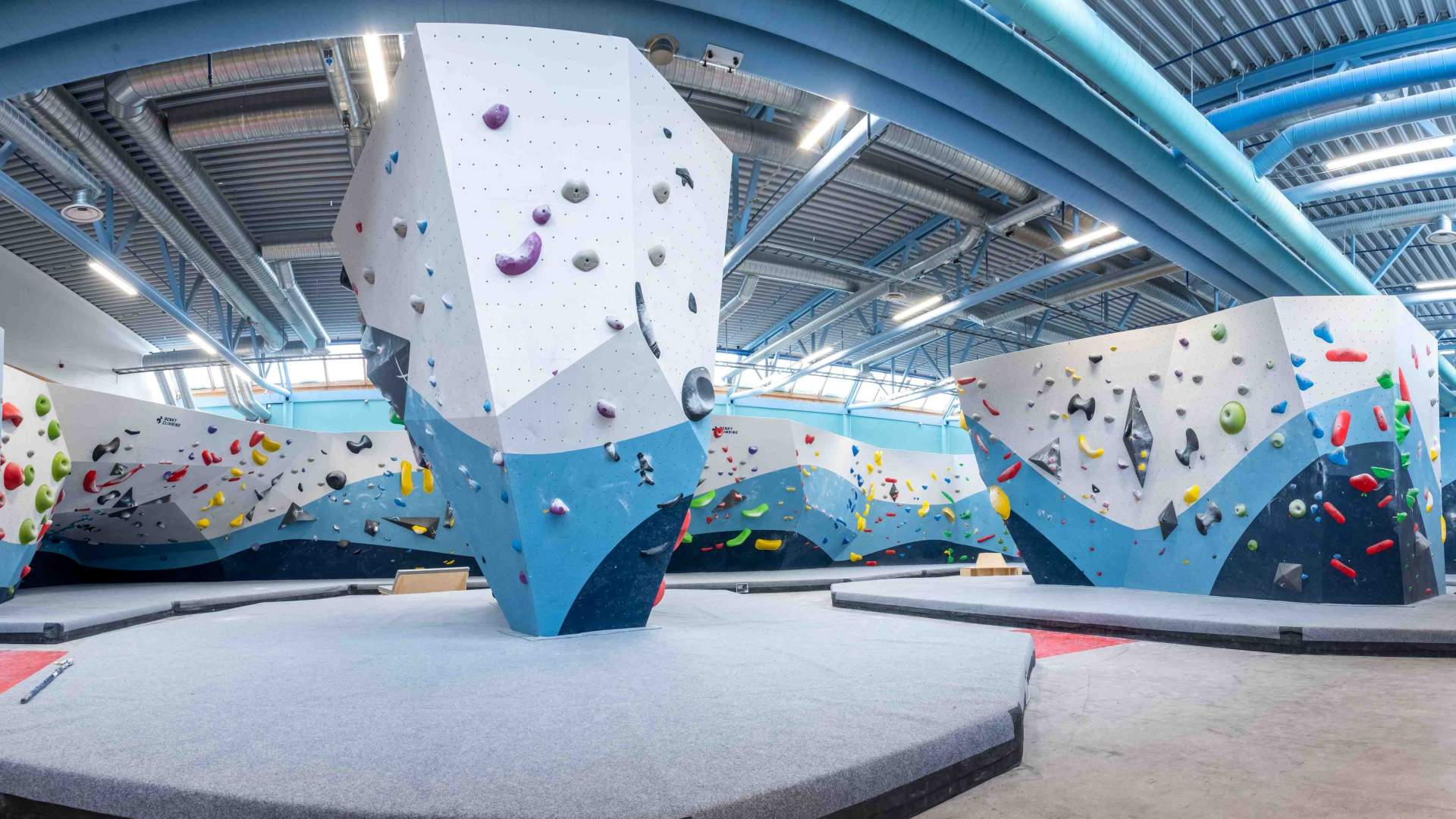 Interior of the climbing hall