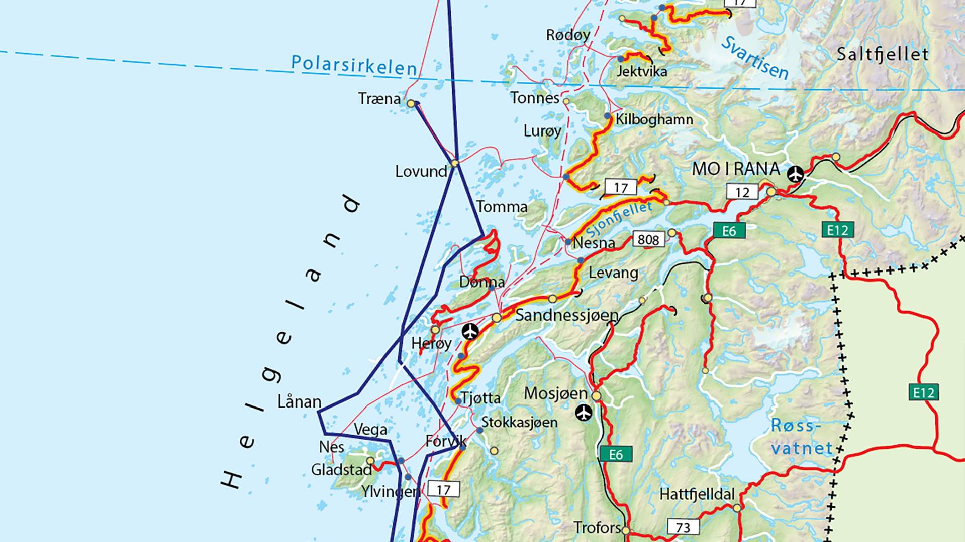 6-dagers båttur på Helgelandskysten