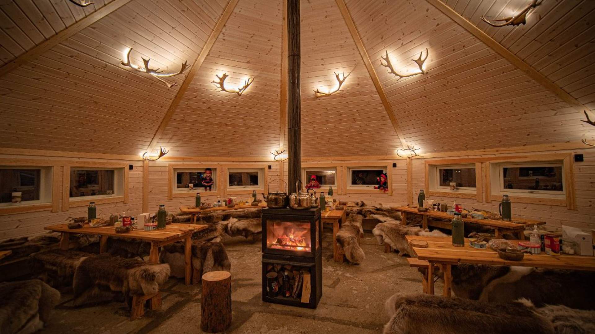 Overnight in Lavvu and Reindeer Feeding with Chance of Northern Lights