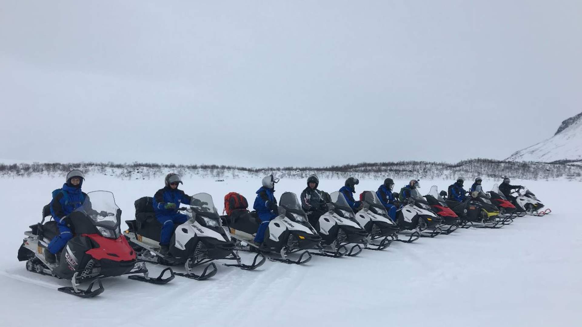 A Snowmobile excursion into the wilderness - daytime tour with North Experience