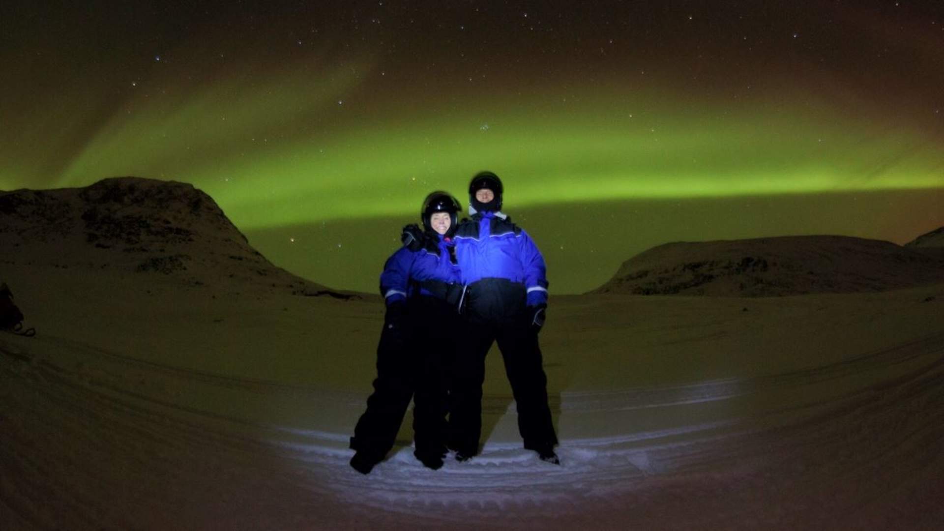 Snowmobile excursion into the wilderness - evening tour with North Experience