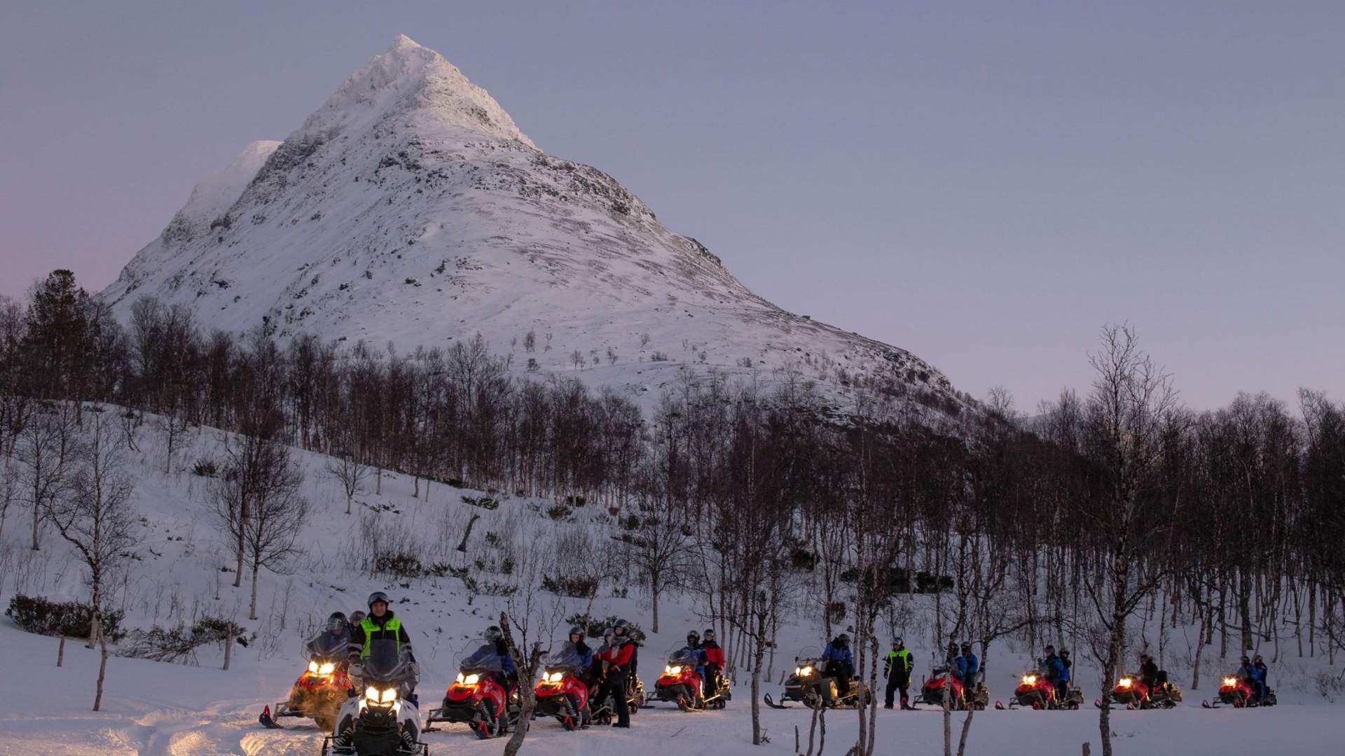 Snøscooter kveldstur - Ekskludert transport