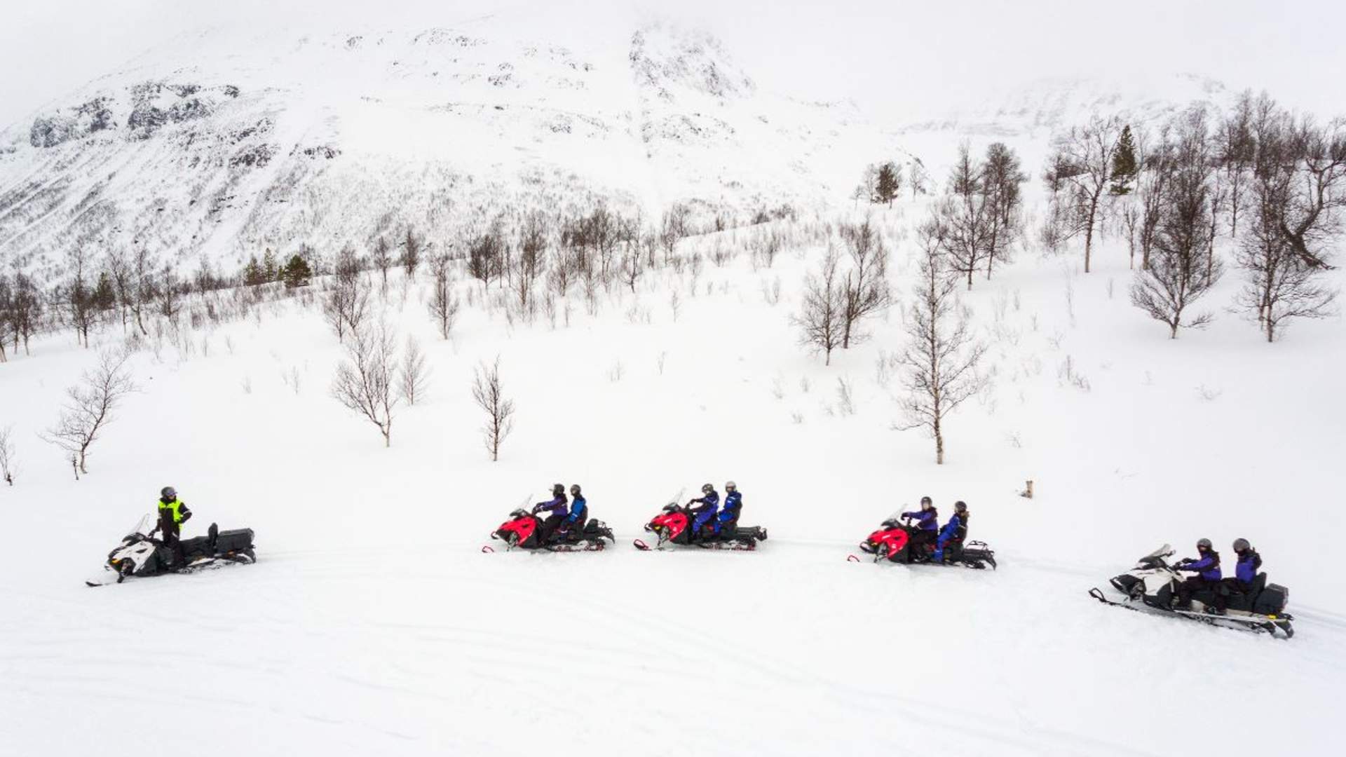 Snøscooter ettermiddagstur - Inkludert transport