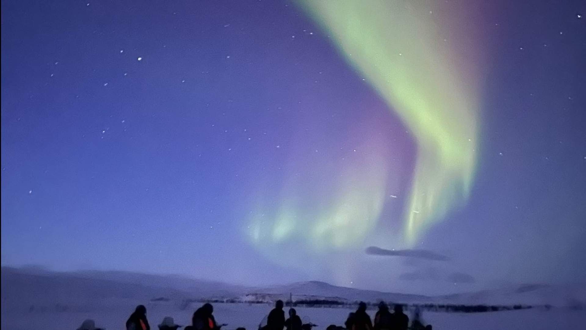 Kveld skutertur i vakre Skibotndalen