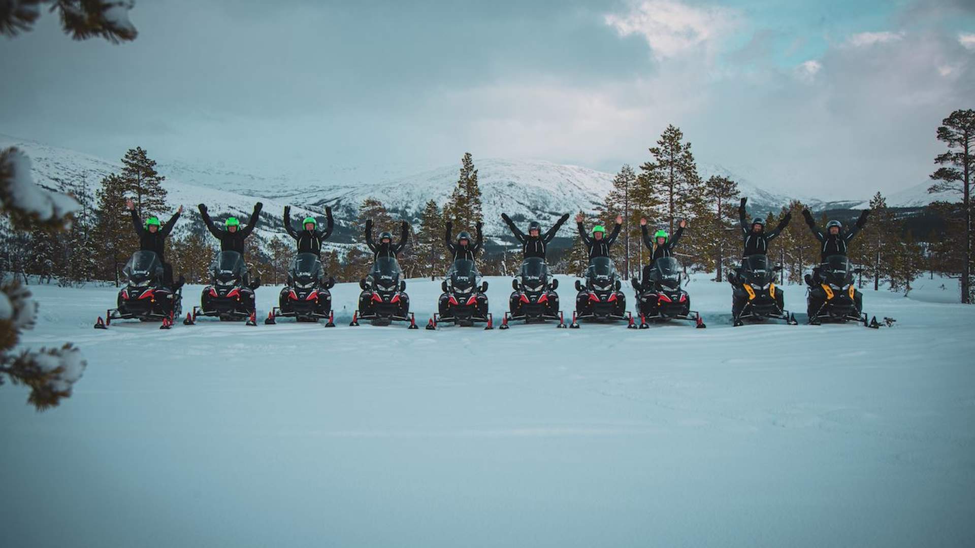Guidet snøscootersafari og nordlysjakt