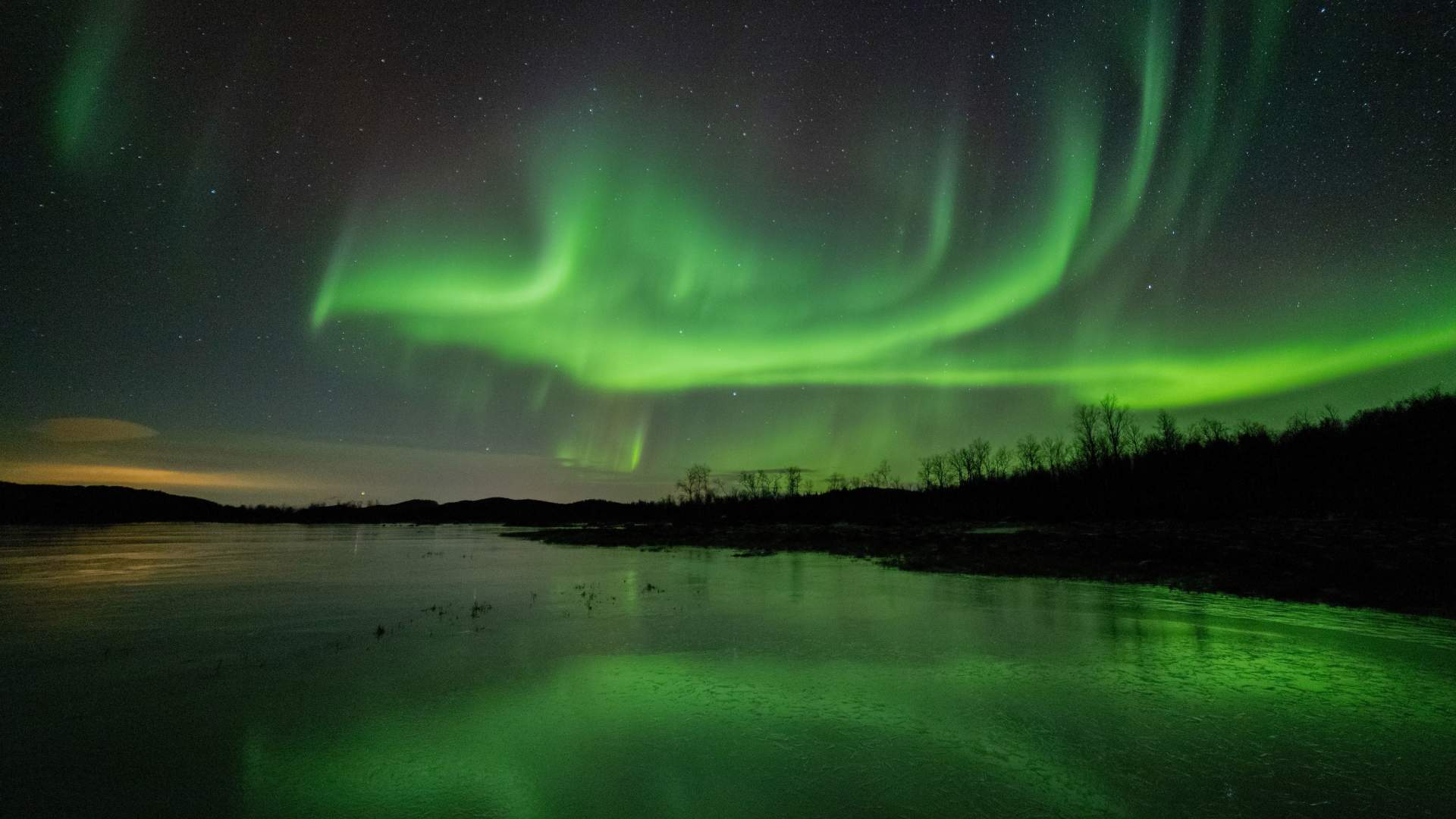 Nordlys ved Storvannet