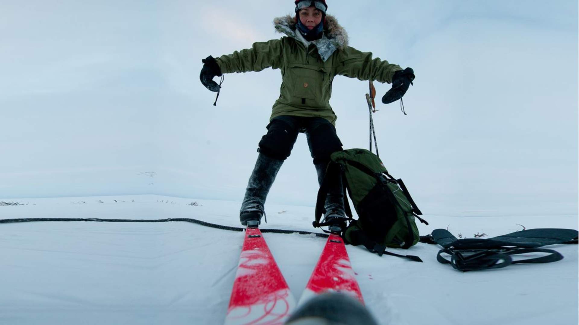 Cross country skiing day trip