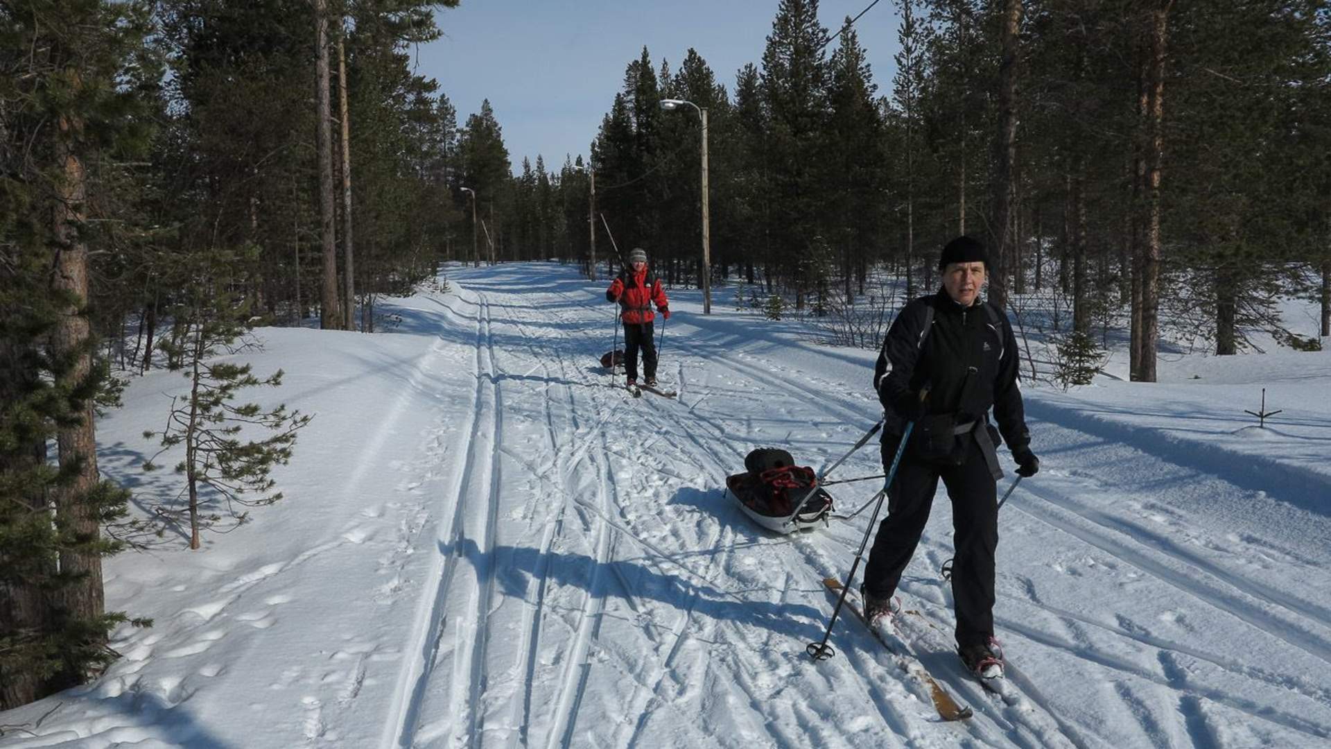 Cross country skiing day trip
